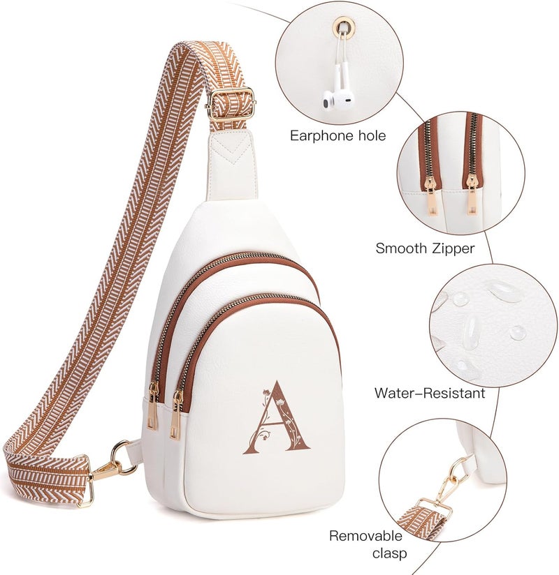 Viverte Crossbody Bags for Women Initial Sling Bag Cross Body Fanny Packs Personalized Gifts for Mom Women Wife - Image 4